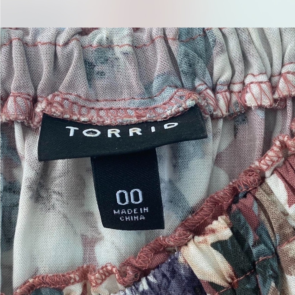 Torrid Floral Midi Challis Dress Size 10 - Picture 9 of 15